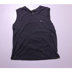 Nike Women's DriFit Sleeveless Black V neck Top 12/14 L